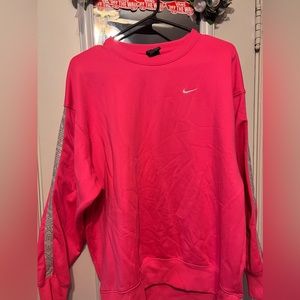 Nike thermal sweatshirt hot pink